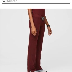 Figs Kade Cargo Pants in burgundy